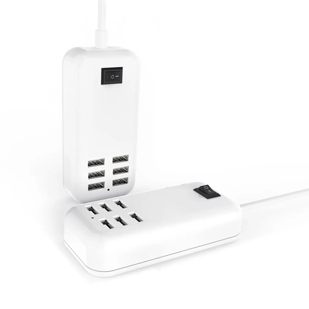 Универсальный портативный кабель-удлинитель с 6 портами usb для быстрого зарядного устройства, зарядное устройство переменного тока для путешествий, для работы и дома, адаптер с вилкой EU/UK/US