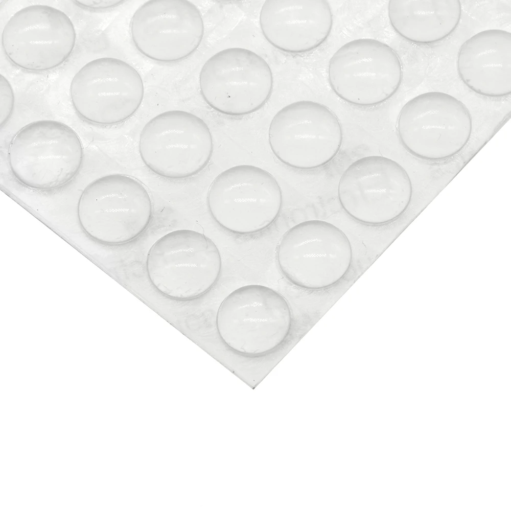 50pcs Door Stopper Silicon Rubber Kitchen 5MM Thickness 11mm*5mm Cabinet Self Adhesive Stop Damper Buffer Pad Furniture Hardware