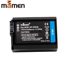 Mamen 2100mAh NP FW50 NP-FW50 NPFW50 батарея камеры для sony A5000 A5100 A6000 A6100 перезаряжаемые Замена литиевых батарей