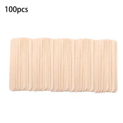 100pcs/lot Wooden Waxing Wax Stick Depressor Hair Removal Spatulas Spatula Tongue Hair Removal Sticks Kit Skin Beauty Tool