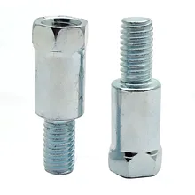 Par motocicleta espelho traseiro adaptadores m10 10mm 8mm m8 no sentido horário anti-horário à direita esquerda rosca mudança aumentar parafusos