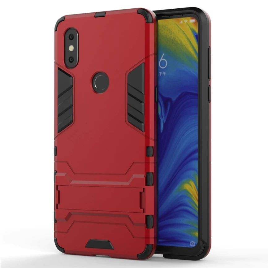 

Iron Man Mobile Shell Holder Anti-fall Set FOR:XiaoMI MIX3 MAX3 4C 5S 5X Radmi note4 Note5 Note6 Note7 pro Business Phone Case