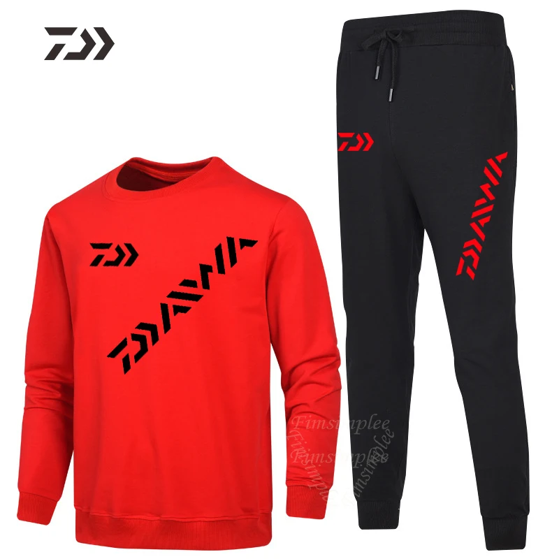 Daiwa мужские спортивные штаны, одежда для улицы, штаны для рыбалки, одноцветная спортивная одежда, рубашки для рыбалки с длинным рукавом, одежда для рыбалки