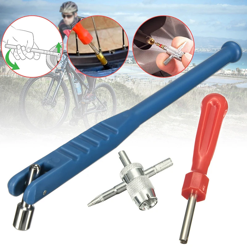 Авто Автомобиль Мотоцикл и велосипед шины клапан стволовых Съемник Core Remover Repair Tool Kit