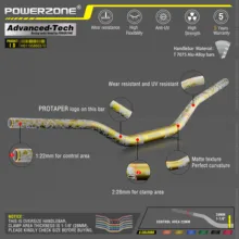 Серая алюминиевая 28 мм 1-1/" Руль для moto rcycle moto MX CR CRF CRM XR YZ YZF WR WRF DR DRX RM РМЗ EX 85 125 200 250 400 650