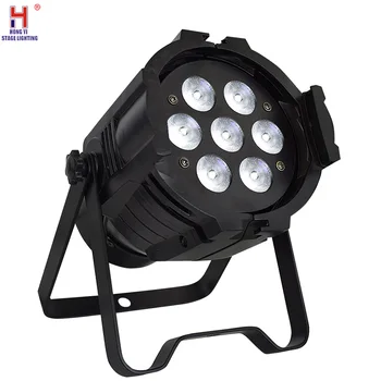 

7X12W RGBW 4in1 LED Par lights Sound Control dj disco bar Projector stage light Large concert Dyeing effect lighting