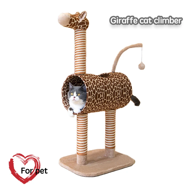 Corde En Sisal Pour Arbre A Chat Cadre D Escalade Girafe Chats Poste A Gratter Jouets Pour Chatons Tour De Jeu Fourrure De Condo Aliexpress