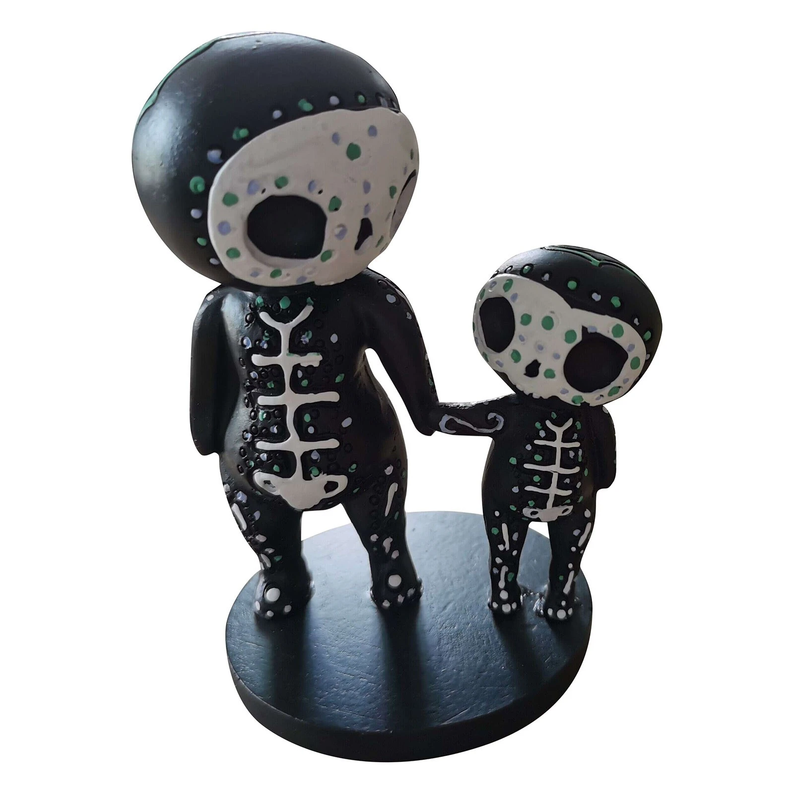 Figuritas creativas de la familia Alien Sugar Skull, adorno de escritorio  de resina Padre con niño, lindos accesorios de Halloween, decoraciones de  fiesta| | - AliExpress