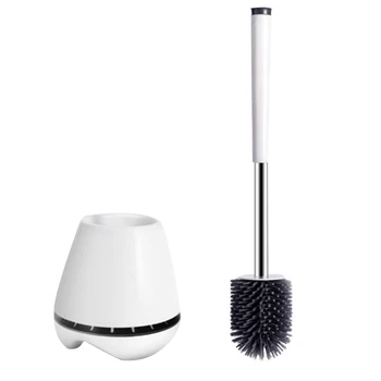 

1PCS Toilet Brush Holder Set Antibacterial Bristles Bathroom Lavatory Cleaning Tool Cleaning Brush with Tweezers for Home Clean