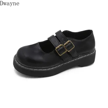 

2019 new retro small shoes female students Korean version of the wild ulzzang college wind round head flat shoes tide