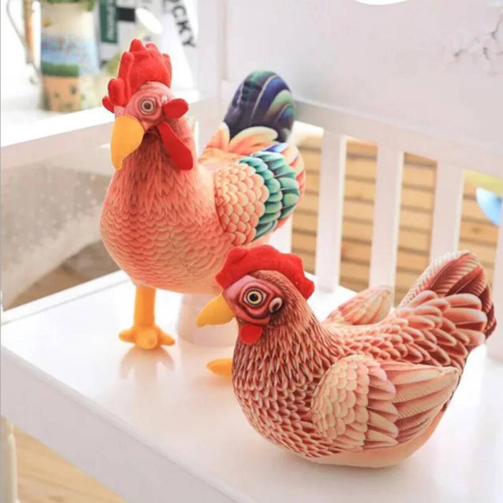 

Simulation Creative Big Rooster Old Hen Children Stuffed Plush Toy Birthday Christmas Gifts