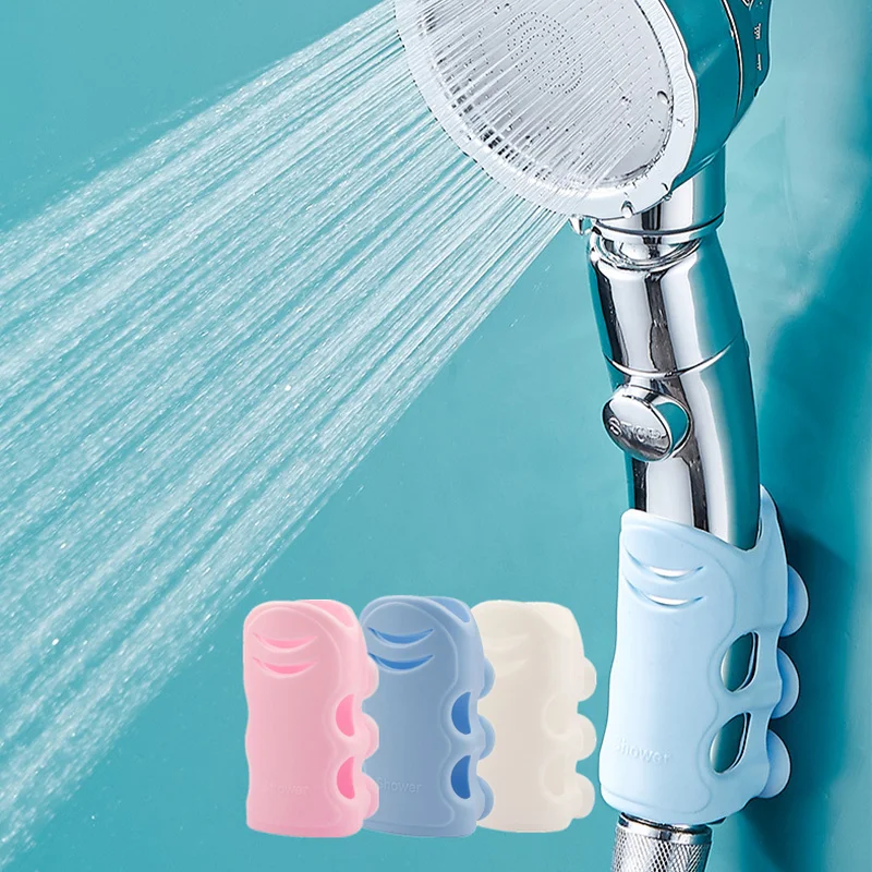 Shower Head Holder suction cup Reusable Durable Removable Silicone Shower Handheld Bathroom Tool Wall Rack Stand afbeelding