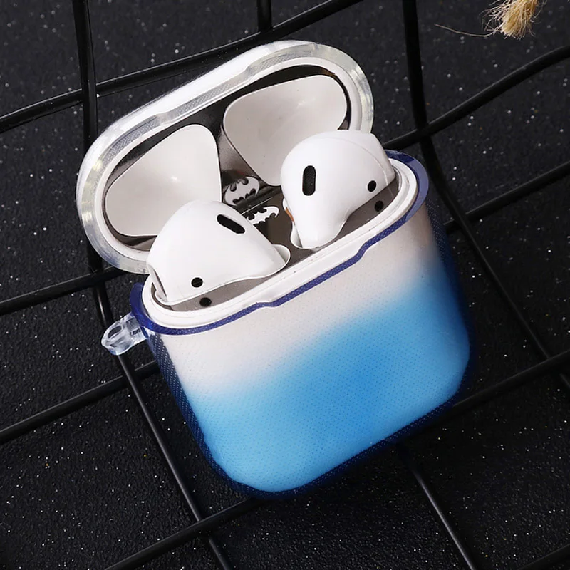 

For Airpods 2 1 Case Candy Color Soft TPU Wireless Bluetooth headphone Case Cover For funda airpods 2 1 Earphone Accessorie