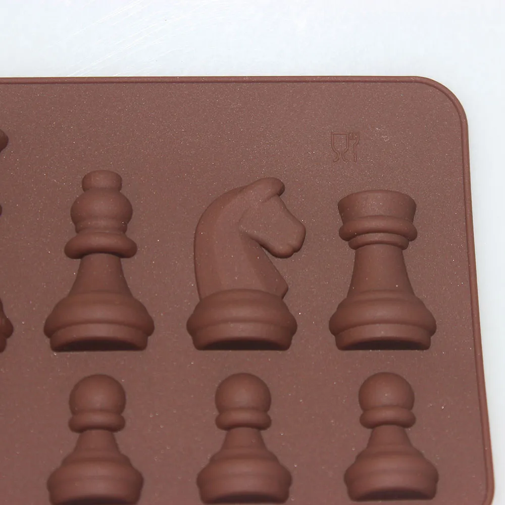 3D Silicone chess Mold Chocolate Fondant Mold Animals DIY Baking Party Cake Decorating Tools Soap Polymer Clay Candy Mould