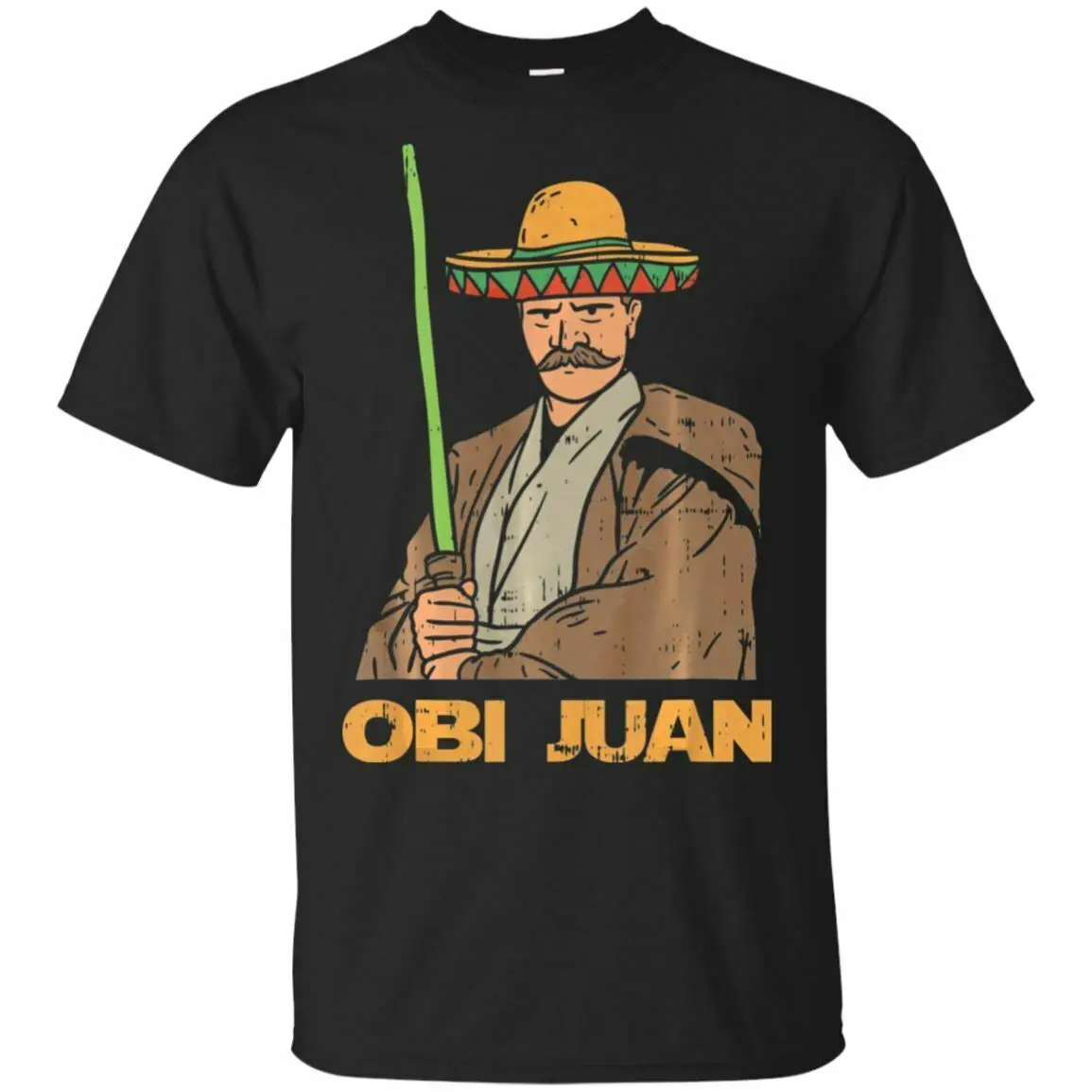 Obi Juan Funny Cinco De Mayo мексиканский фильм Ботан любовник забавная футболка черный S-3XL |