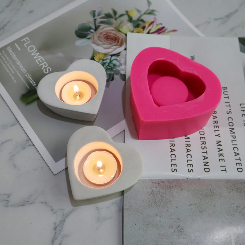 Форма сердца силиконовая смола Плесень DIY инструмент для изготовления свечей помадка торт выпечки Форма для изготовления мыла вручную декор Ароматерапия ремесла