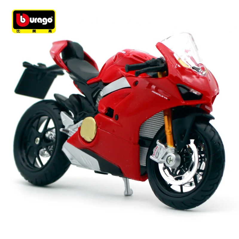 Модель мотоцикла Ducati Panigale V4 Bburago 1:18 литые игрушки новая коробка Бесплатная