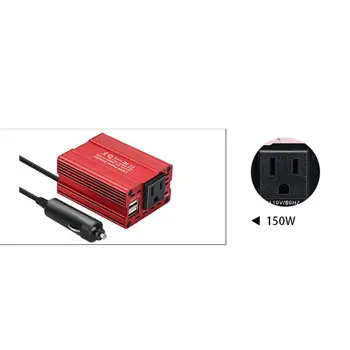 

150W 3.1A Car Power Inverter DC 12V to AC 110V/220V Dual USB Converter Adapters