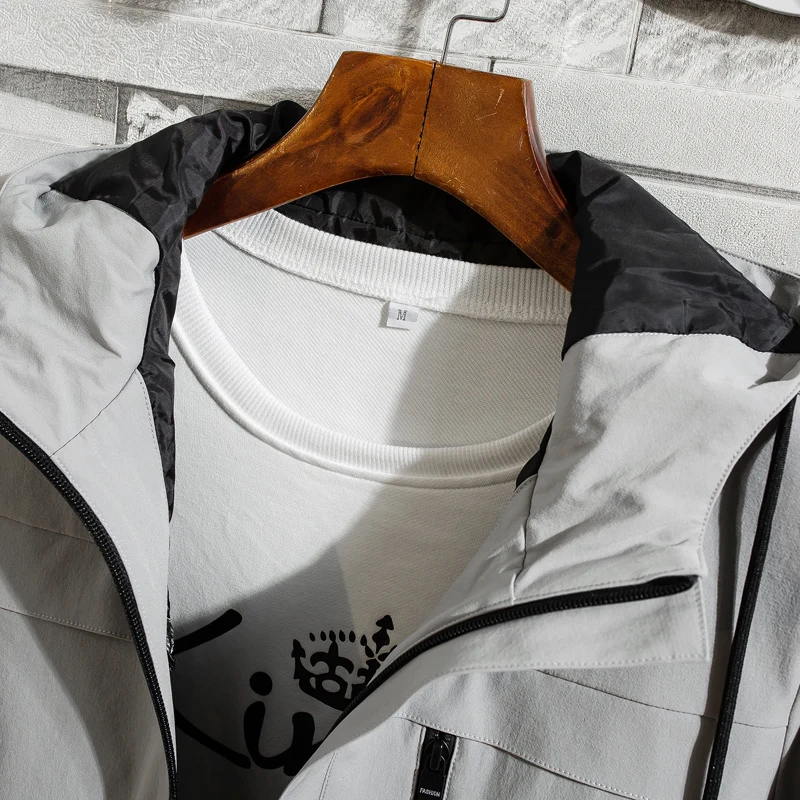 Уличная мужская куртка с капюшоном, ветрозащитная куртка, ветрозащитная, для холодной и непромокаемой погоды, куртки для бега, толстовка, мужская куртка F1666