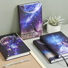 

Japanese anime style notebook midsummer light year hardcover A5 color page illustration hand ledger creative student notepad
