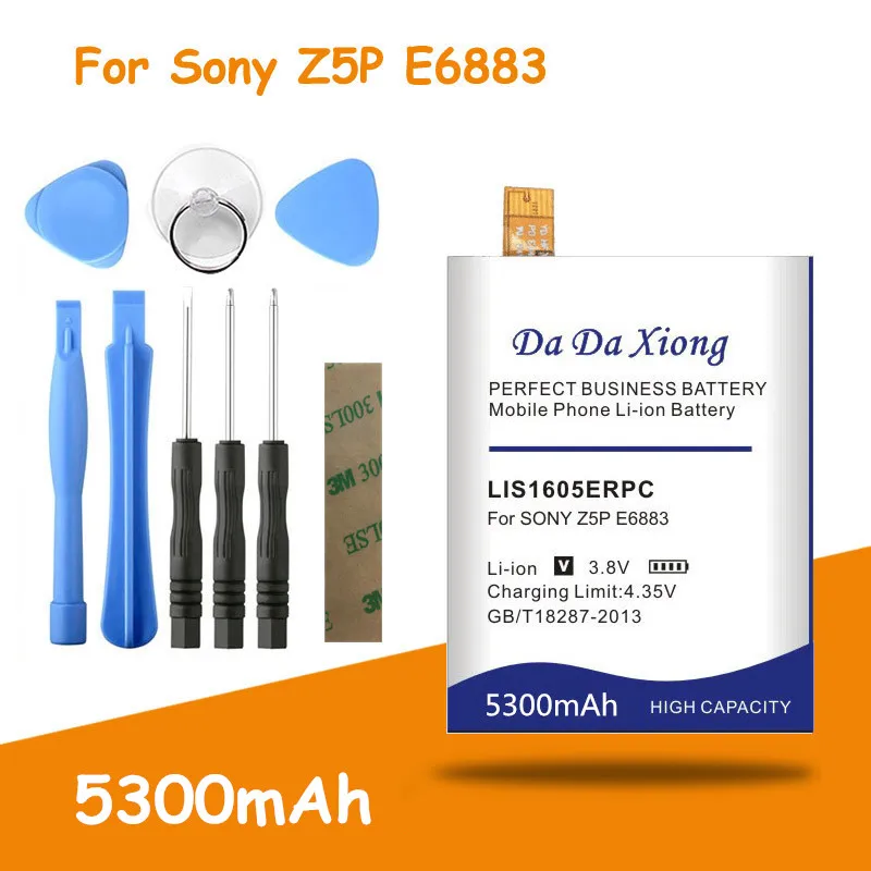 Высококачественный аккумулятор 5300 мАч LIS1605ERPC для SONY Xperia Z5 Premium Z5P Dual E6883 E6853 сменные
