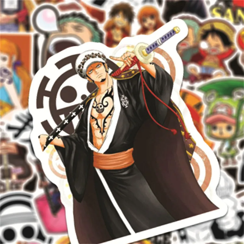 10/30/50PCS Anime Luffy Graffiti Sticker Waterproof Car Motorcycle Trolley Case Skateboard Computer Laptop Luggage Stickers