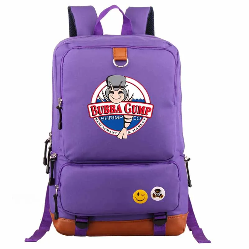 style1 purple Форрест Gump Рюкзак Студенческая Школьная Сумка Повседневный Рюкзак для студента ноутбук рюкзак - Цвет: style1 purple