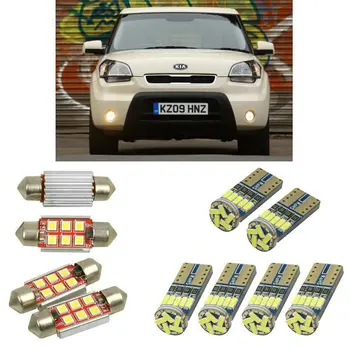 

superbright Interior led Car lights For Kia soul am hatchback bulbs for cars dome map light 4pc