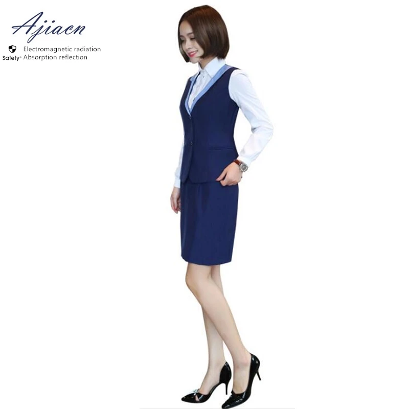 Новое поступление анти-электромагнитное излучение западный стиль Одежда банк и компания по ценным бумагам EMF Экранирование slim fit костюм