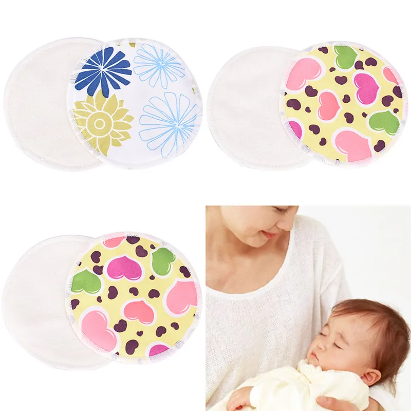 1pair 12cm Reusable Bamboo Breast Pad Nursing Pads For Mum Washable Waterproof Pregnant,Bamboo Fabric Material Inner