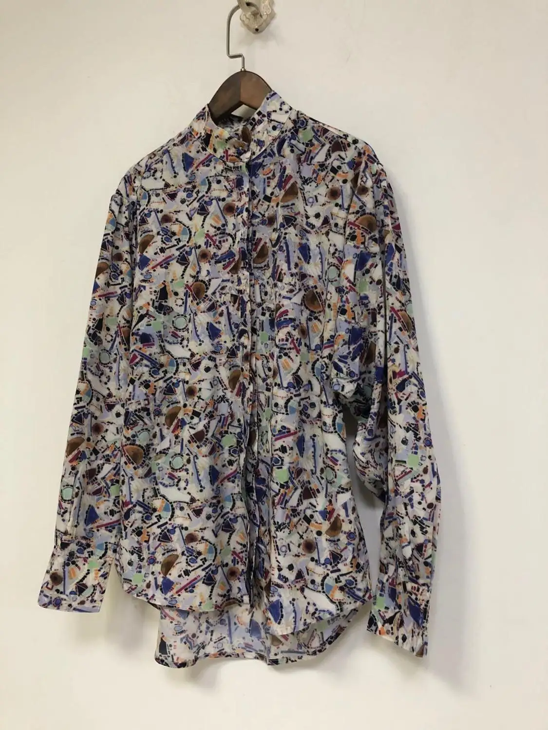 Geometric print Women's Shirt 2020 New Autumn and