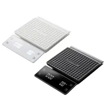 Бытовые электронные кг/3 кг/0,1 г капельного Кофе весы Точность Кухня весы w таймер