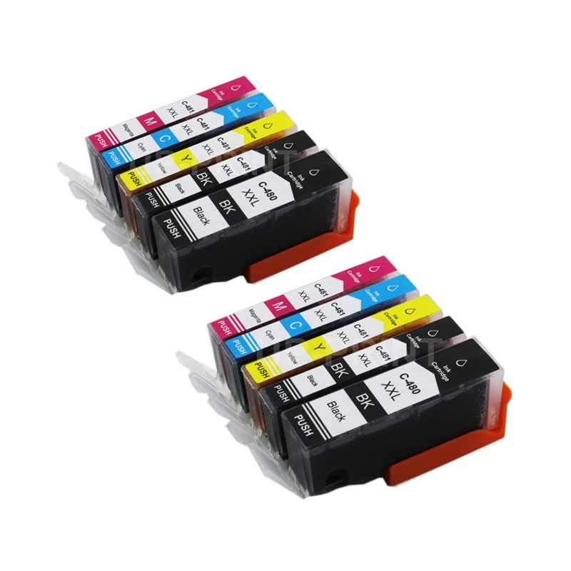 UP 2 комплекта/10 шт. PGI-480 CLI-481 PGI480 480 481 совместимый чернильный картридж для Canon PIXMA