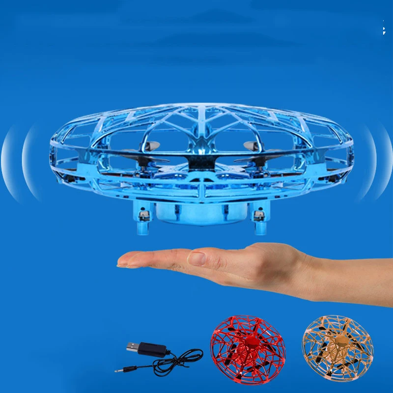 

Mini Helicopter UFO RC Drone Infraed Hand Sensing Aircraft Electronic Model flayaball Small drohne Toys Gift For Children's Day