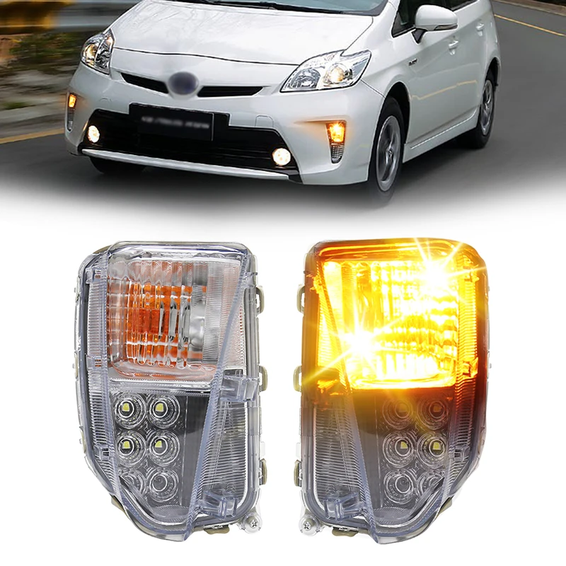 High Power 42-SMD LED Daytime Running Lights/Turn Signal Lights Conversion Kit For 2010-2015 Toyota Prius iJDMTOY 2 2012-2016 Toyota Prius V 