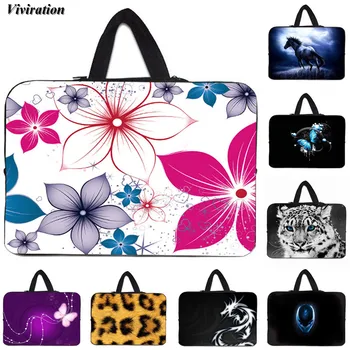 

Beautiful Bright Colorful Flower Pattern Women Laptop Bag 17 14 15 Funda Portatil 15.6 11.6 10 12 13 13.3 Ultrabook Notebok Case
