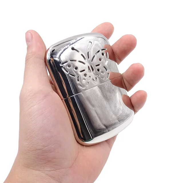 US $8.45 Pocket Hand Warmer Hand Aluminum Portable Hunting Hand Stove Winter Outdoor Camping Hiking Travel H