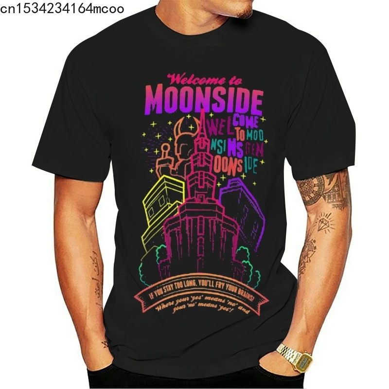 Добро пожаловать в Moonside футболка moonside fourside earthbinding mother 2 snes видеоигра fanart ness |