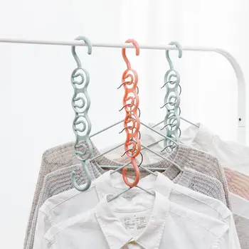

3PCS Plastic Hanger Rack Home Non-Slip Drying Rack Hangers Multifunction Wardrobe Hook Balcony Clothes Rack