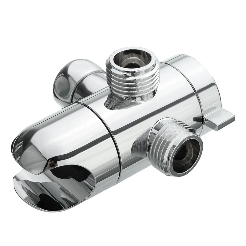 

3 Way Shower Diverter Valve 1/2 inch BSP T-adapter Connector Hand Shower Bracket