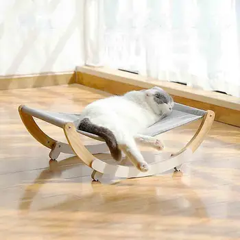 

New Solid wood shake Cat bed Pet shaker Cushion Breathable Pets Supplies