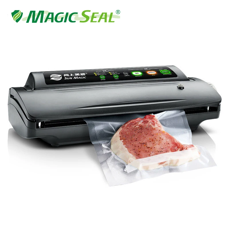 SUN MAGIC Electric Vacuum Sealer Packaging Machine For Home Kitchen Including Food Saver Bags Commercial Vacuum Food Sealing
