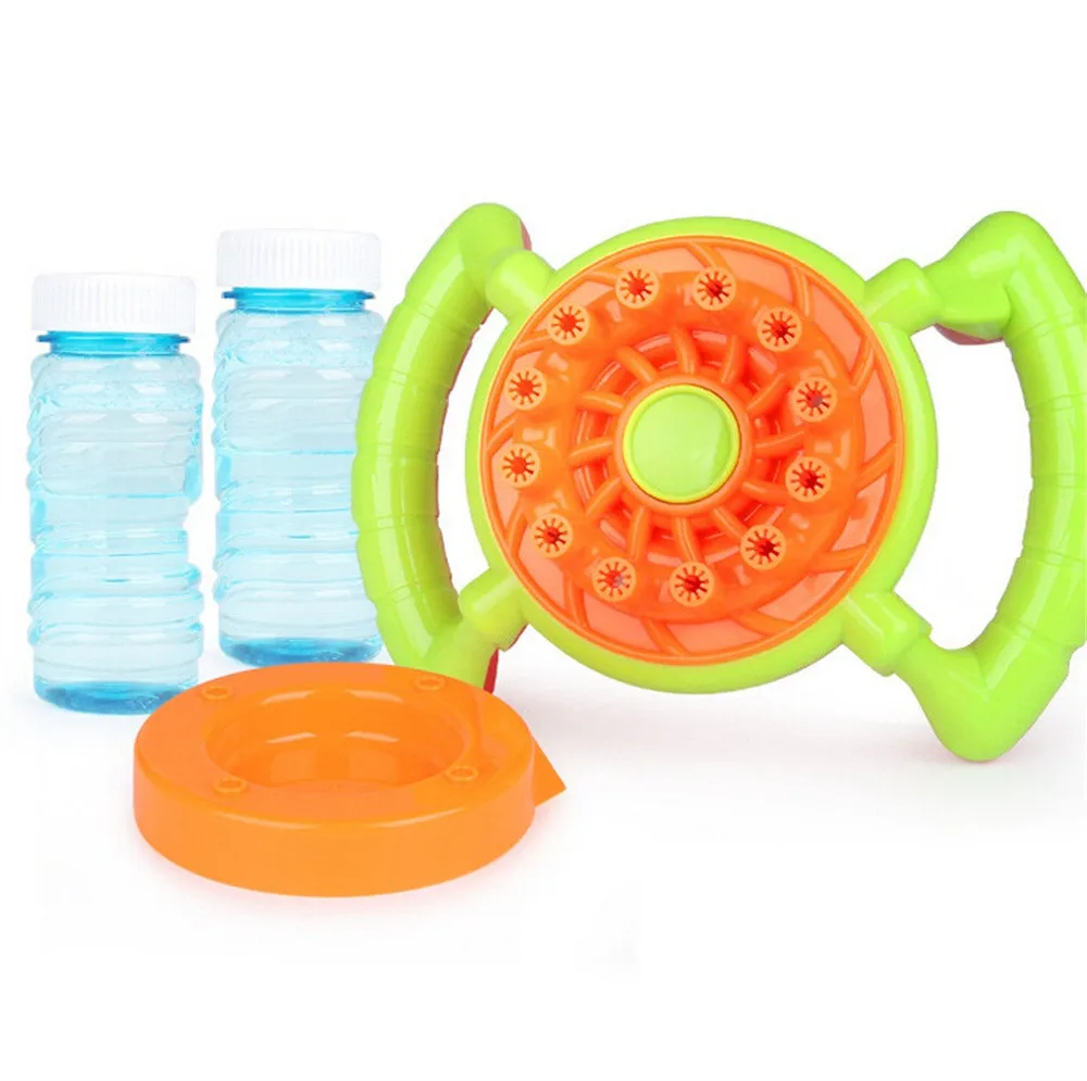 

Steering Wheel Automatic Bubble Machine Blower Maker Party Outdoor Toy for Kids gao 9.12