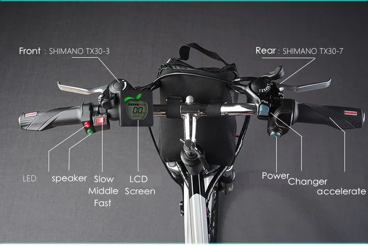 Discount Original X-Front brand 21 speed 26 inch 20A 48V 500W Lithium Battery Electric folding Mountain Bike downhill Bicycle ebike 10