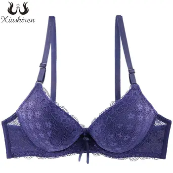 

Xiushiren 2020 New Women Sexy Wedding Super Padded Push Up Bra deep V Plus Size Underwear 38 40 42 44 B C Cup