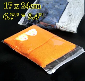 

Free Shipping 200pcs/lot 17cm*24cm*120mic Transparent Plastic Bag,Christmas Clothing Bags,Plastic Zipper Bag,Resealable Bag