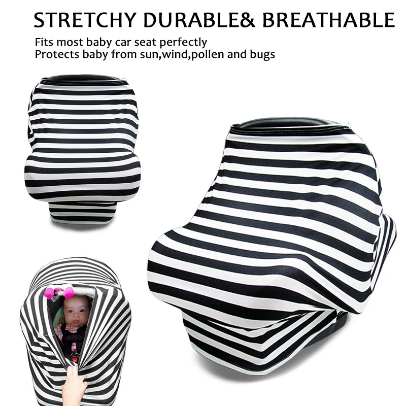 Newborn Breastfeeding Cove Baby Nursing Cover Printed Shopping Cart Car Seat Canopy Stroller Feeding Baby Scarf Nursing Covers
