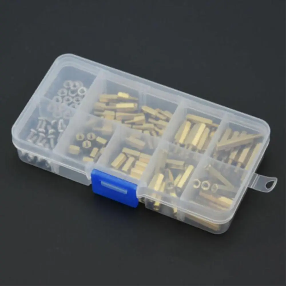 120Pcs M3 Brass Standoff Spacer PCB Board Hex Screws Nut Assortment Kit ...