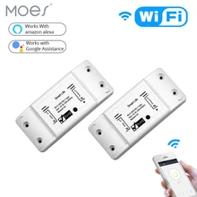 Diy Wifi Slimme Lichtschakelaar Universele Breaker Timer Draadloze Afstandsbediening Werkt Met Alexa Google Thuis Smart Home