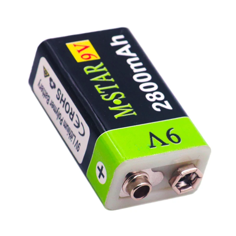Высокая Ёмкость USB Батарея 9V 2800 мА/ч Перезаряжаемые Li Ion литиевая для игрушка